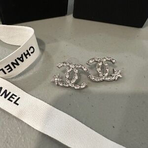 Chanel Earrings Silver tone